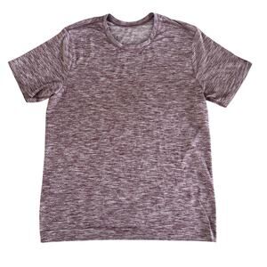 Lululemon Metal Vent Tech Short Sleeve Tee Shirt Black Cherry Men's Large Mesh